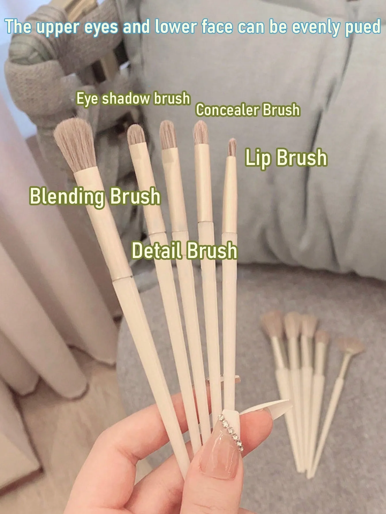 10Pcs Makeup Brush Set Powder Foundation Blush Blending Eye Shadow Lip Cosmetic Beauty Soft Makeup Brushes