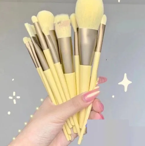 13Pcs  Makeup Brush Set Make Up Concealer Brush Blush Powder Brush Eye Shadow Highlighter Foundation Brush Cosmetic Beauty Tools