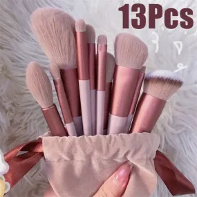 13Pcs  Makeup Brush Set Make Up Concealer Brush Blush Powder Brush Eye Shadow Highlighter Foundation Brush Cosmetic Beauty Tools