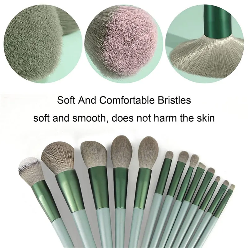 13Pcs  Makeup Brush Set Make Up Concealer Brush Blush Powder Brush Eye Shadow Highlighter Foundation Brush Cosmetic Beauty Tools