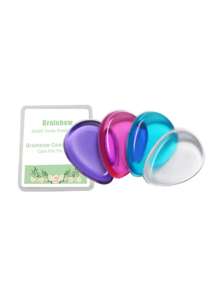 1pc Silicone Sponge Makeup 4 Color Blender Blending