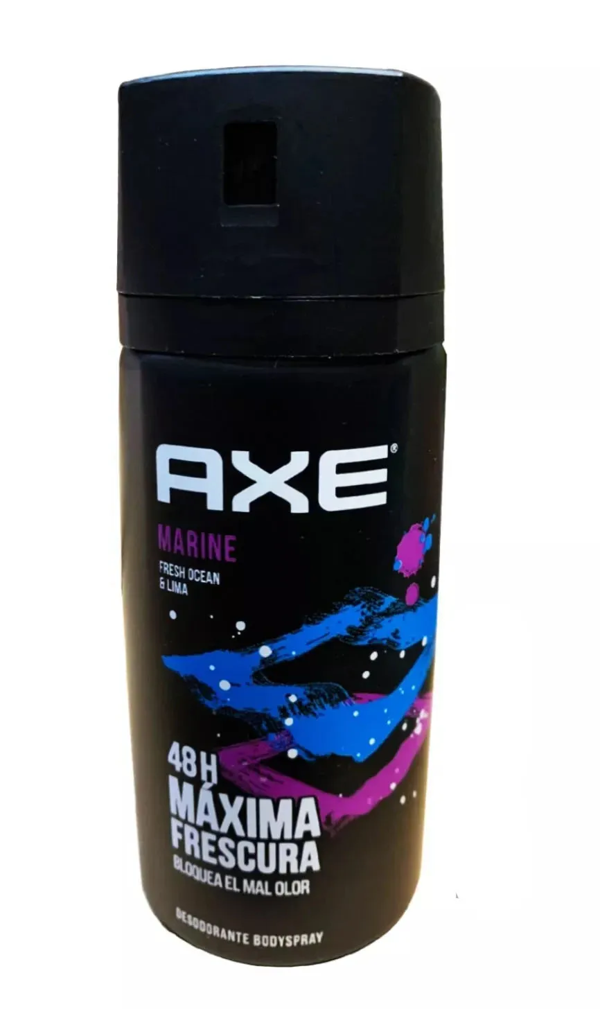 (3 Pack) Axe Deodorant Body Spray Marine Mens Fragrance 150ml/5.07 Oz