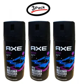 (3 Pack) Axe Deodorant Body Spray Marine Mens Fragrance 150ml/5.07 Oz