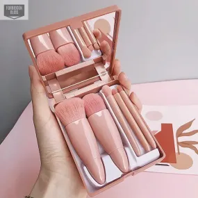 5pcs Makeup Brushes Set With Mirror