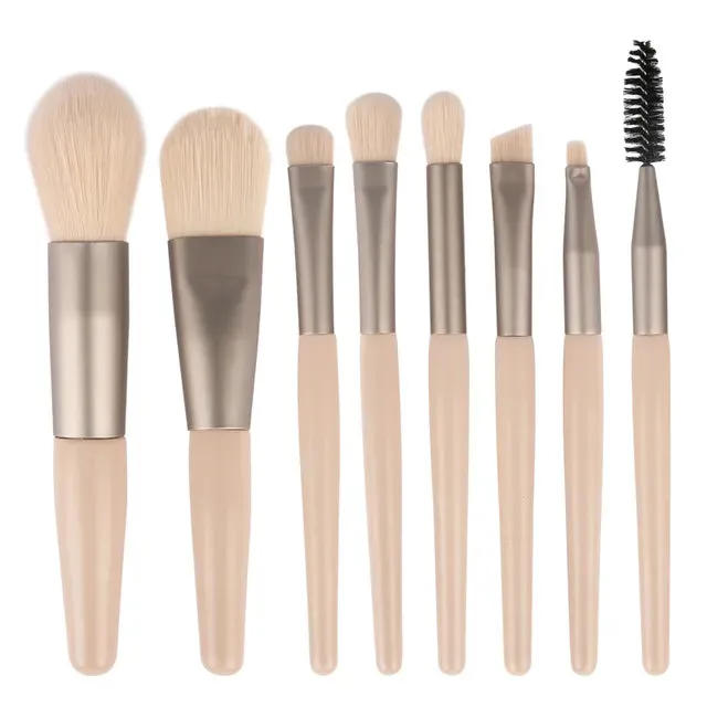 8Pcs Professional Makeup Brushes Set Cosmetic Powder Eye Shadow Foundation Blush Blending Concealer Beauty Make Up Tool Brushes