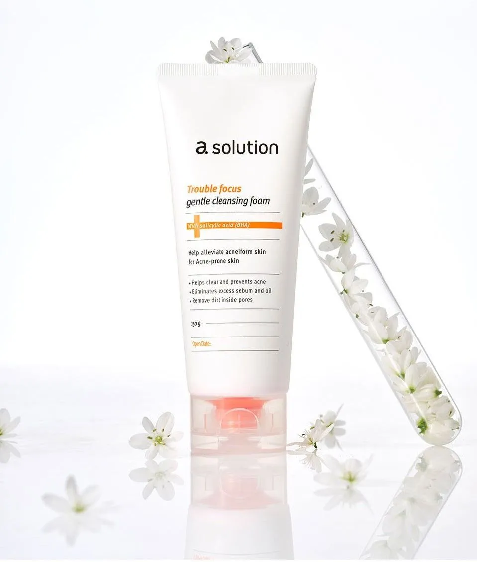 a solution Trouble focus gentle cleansing foam 150g
