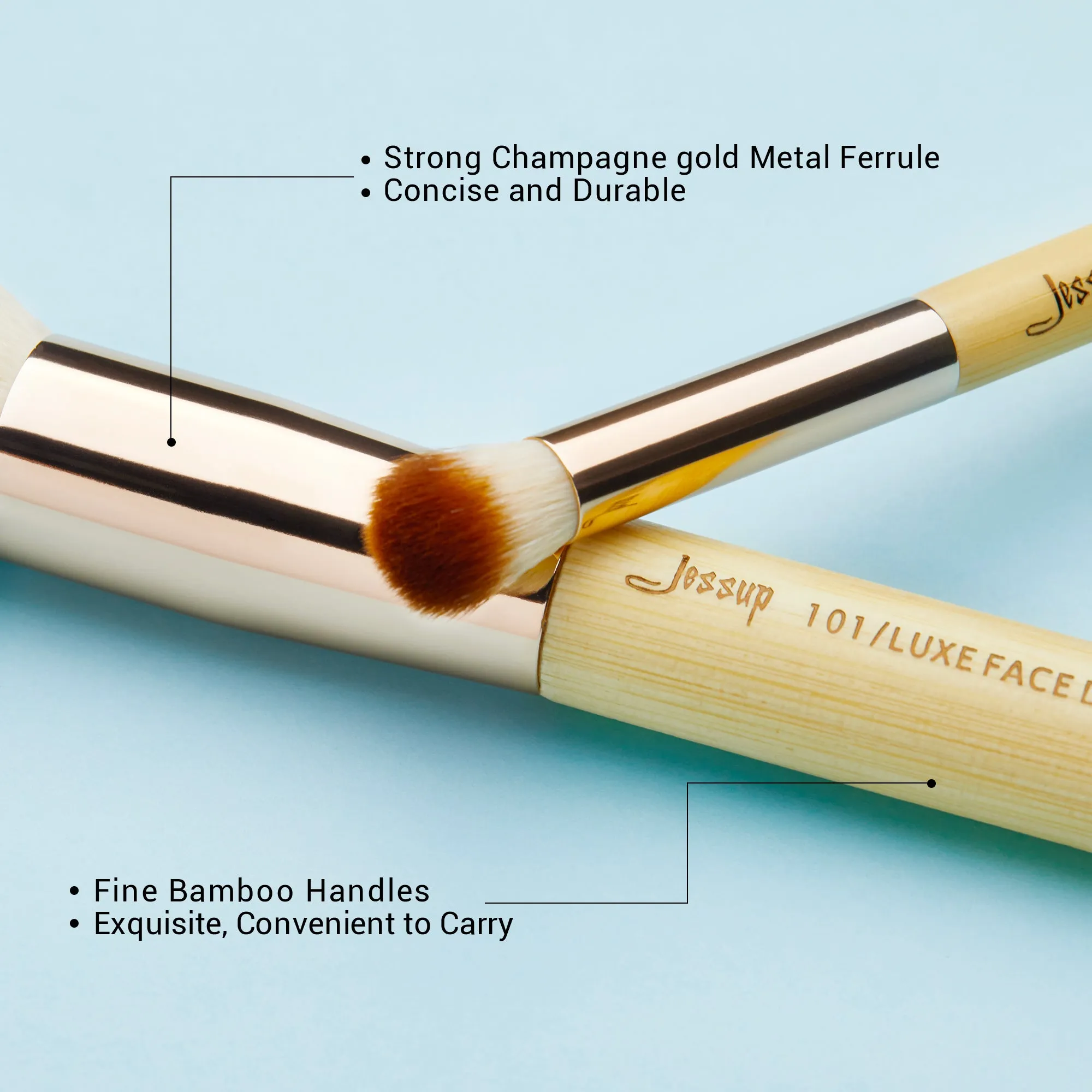 Bamboo Professional Brush Set 10 pcs T143