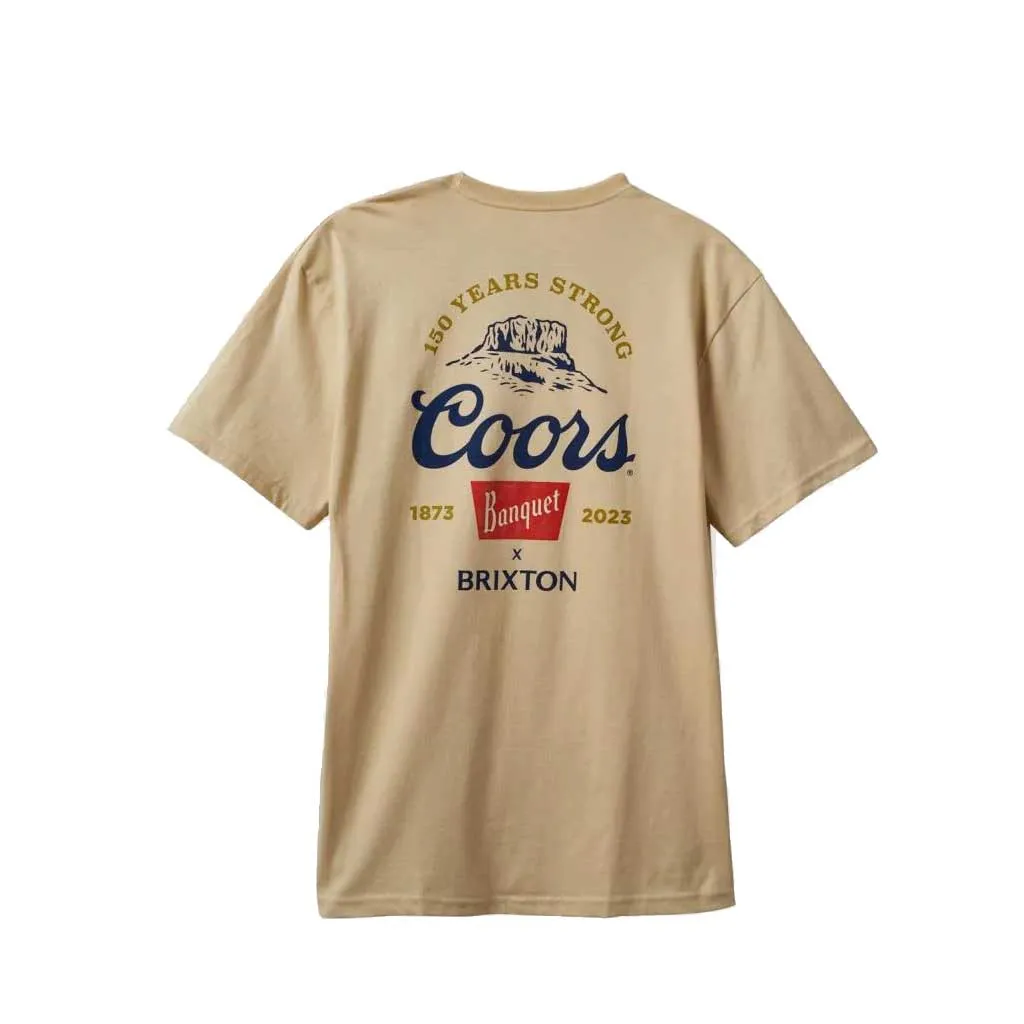 Brixton x Coors 150 Arch S/S Tee - Cream