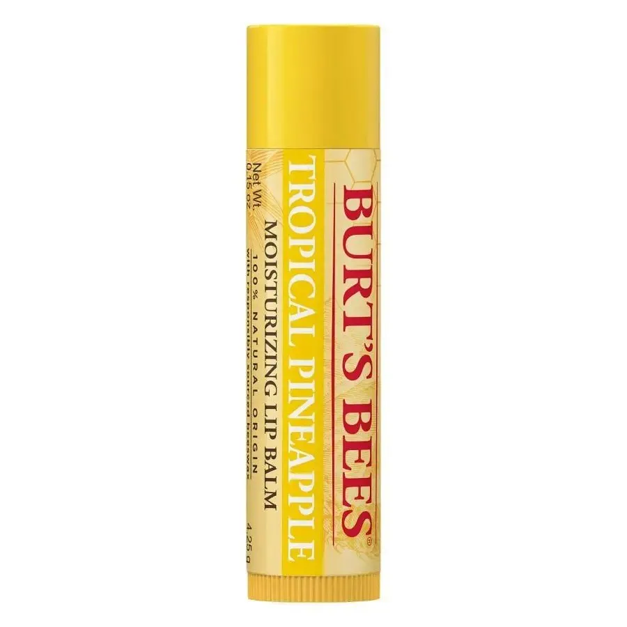 Burt's Bees Tropical Pineapple Lip Balm Tube in Blister Box .15 oz Lip Balm