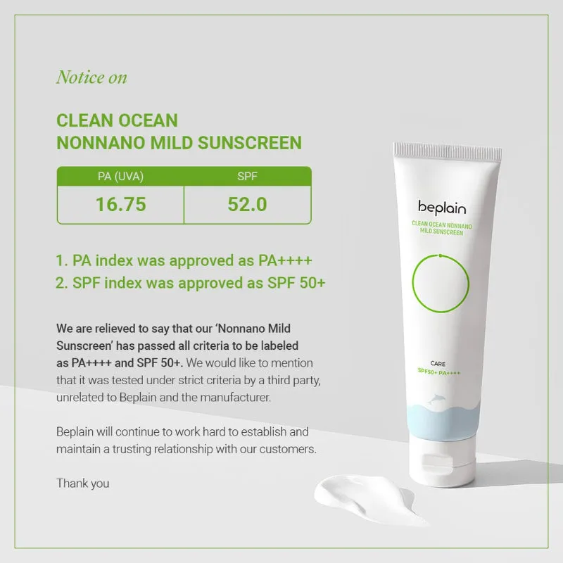 Clean Ocean Non-Nano Mild Sunscreen