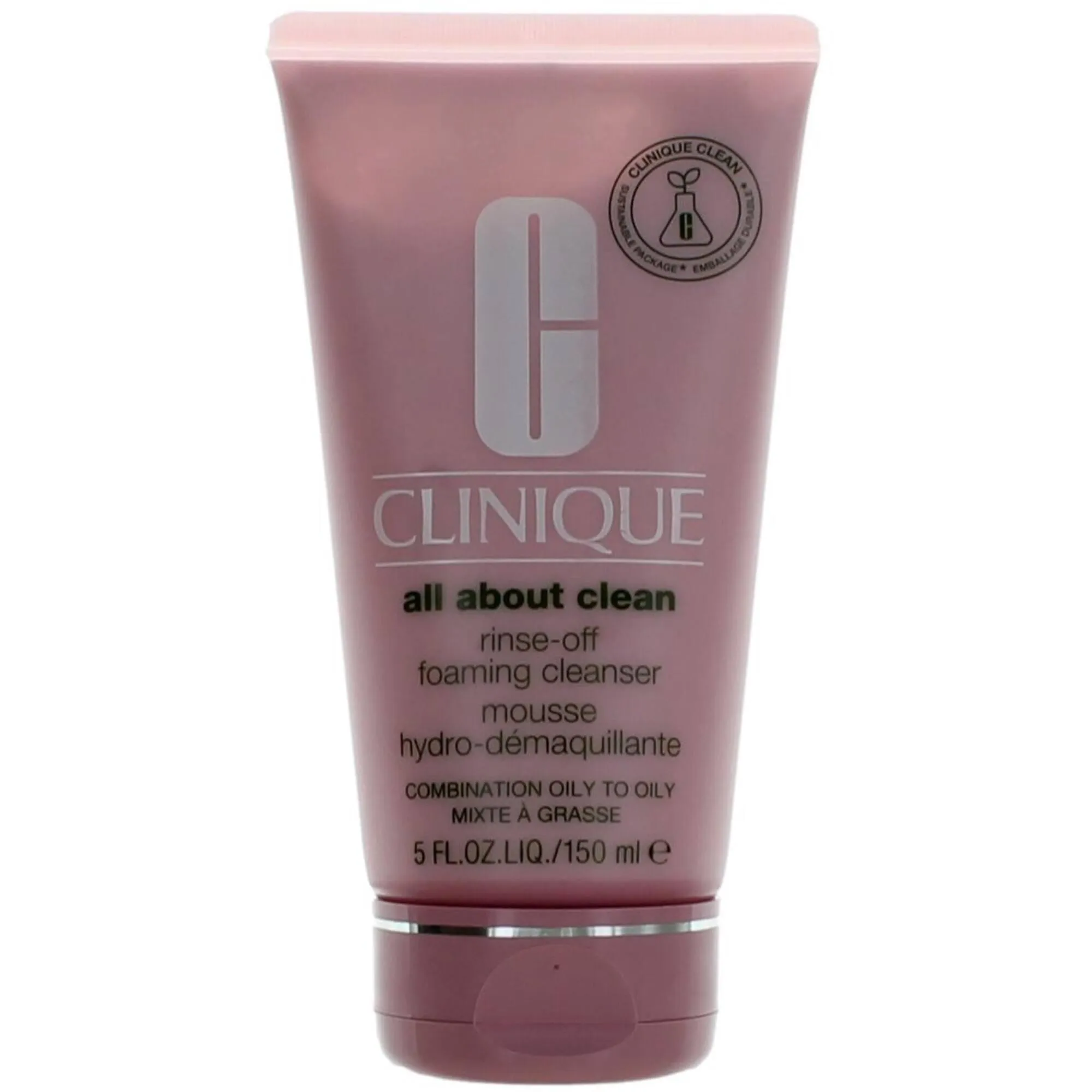 Clinique Women's Foaming Cleanser Mousse - All About Clean Rinse-Off Cream, 5 oz