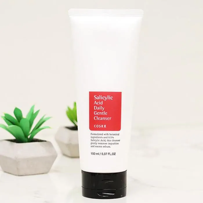 COSRX Salicylic Acid Daily Gentle Cleanser, 150ml    Centella Blemish Cream, 30g SET