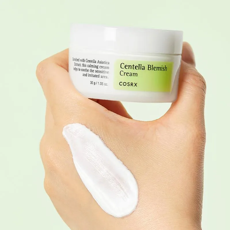 COSRX Salicylic Acid Daily Gentle Cleanser, 150ml    Centella Blemish Cream, 30g SET