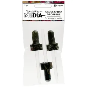 Dina Wakley MEdia - Spray Bottle Spare Lids - Long Droppers - 3 Pack