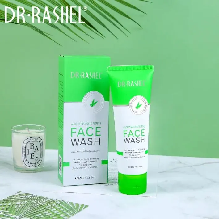Dr.Rashel 2 PC Set Aloe Vera Face Serum & Facial Cleanser DRL- 1535- 1633