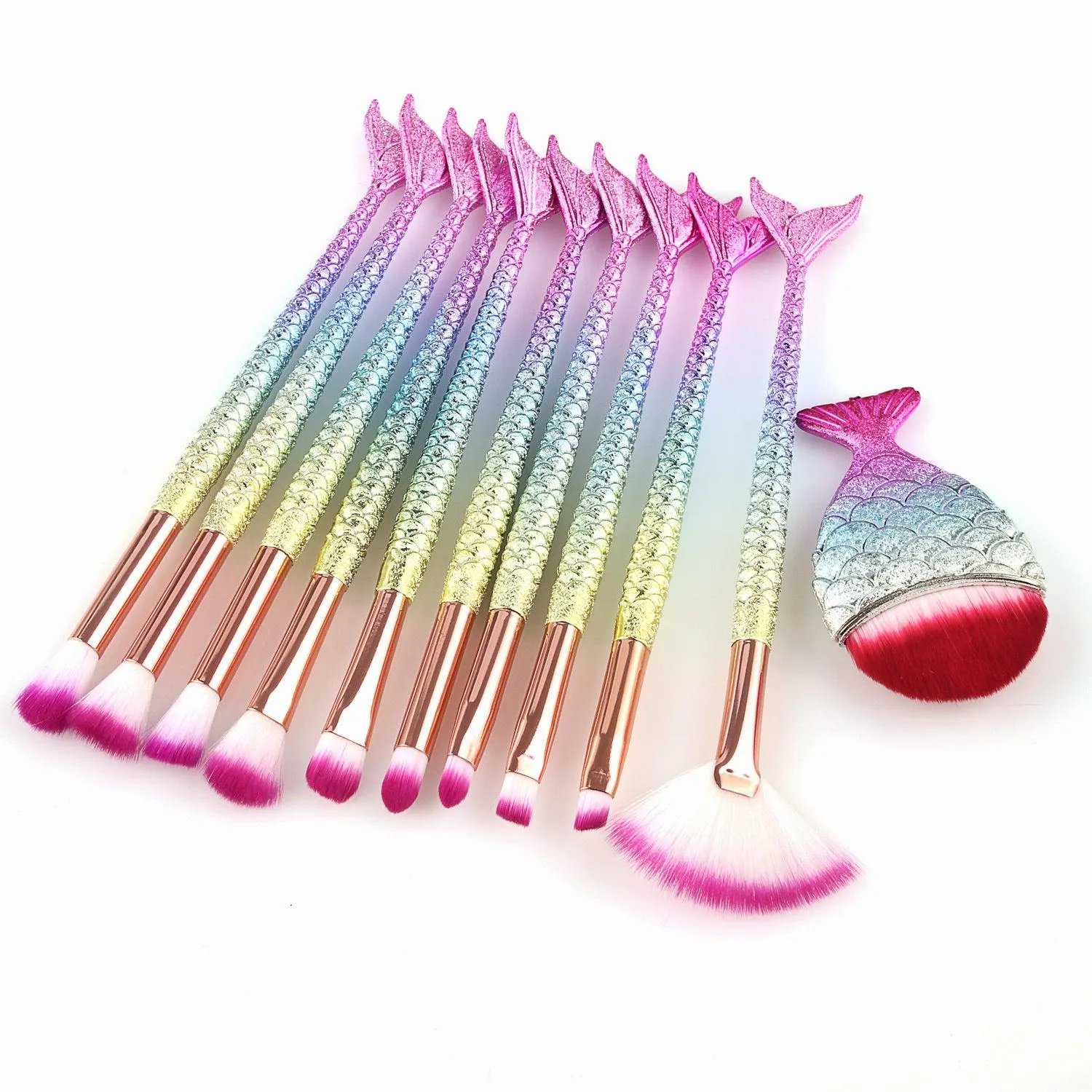 FEIYAN Mermaid Makeup Brush Set