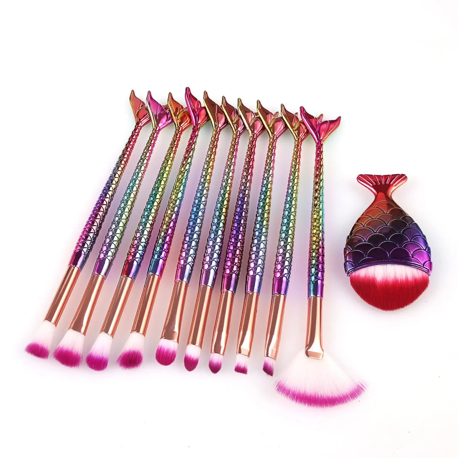 FEIYAN Mermaid Makeup Brush Set