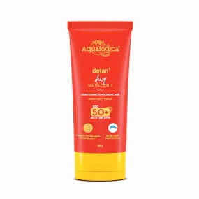 FREEBIE | Detan  Dewy Sunscreen with SPF 50  & PA     for UVA/B & Blue Light Protection  & No White Cast - 80g