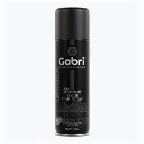 Gabri Temporary Hair Colour Dye Spray - Black 150ml