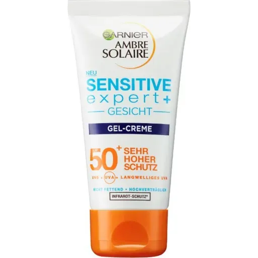 Garnier Ambre Solaire Sensitive Advanced Face SPF 50  UV Gel Cream 50ML
