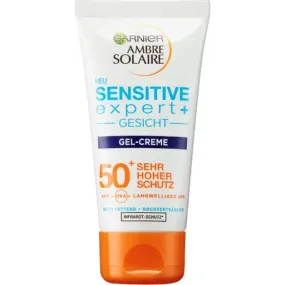 Garnier Ambre Solaire Sensitive Advanced Face SPF 50  UV Gel Cream 50ML