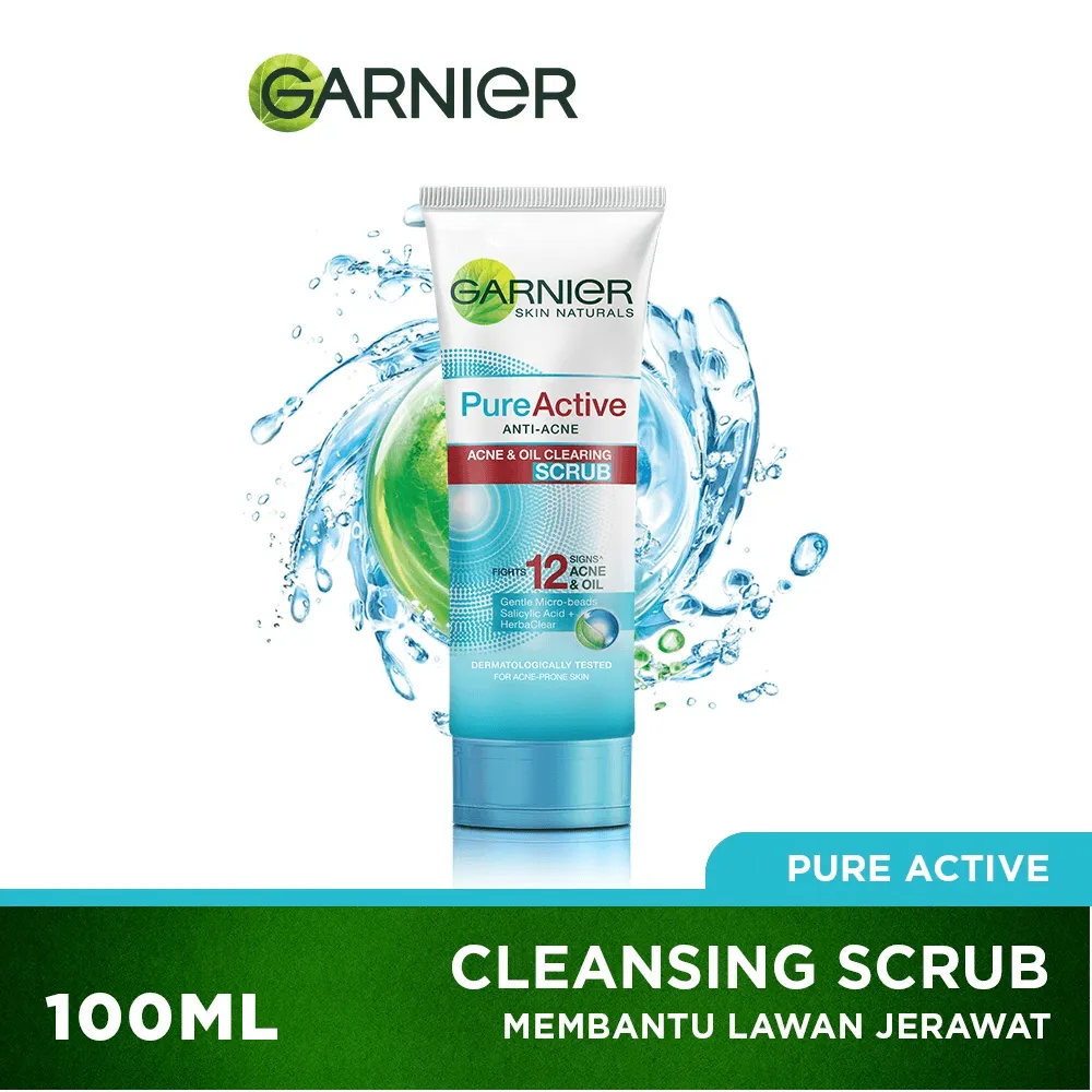 Garnier Skin Naturals Pure Active Clearing Scrub 100ml