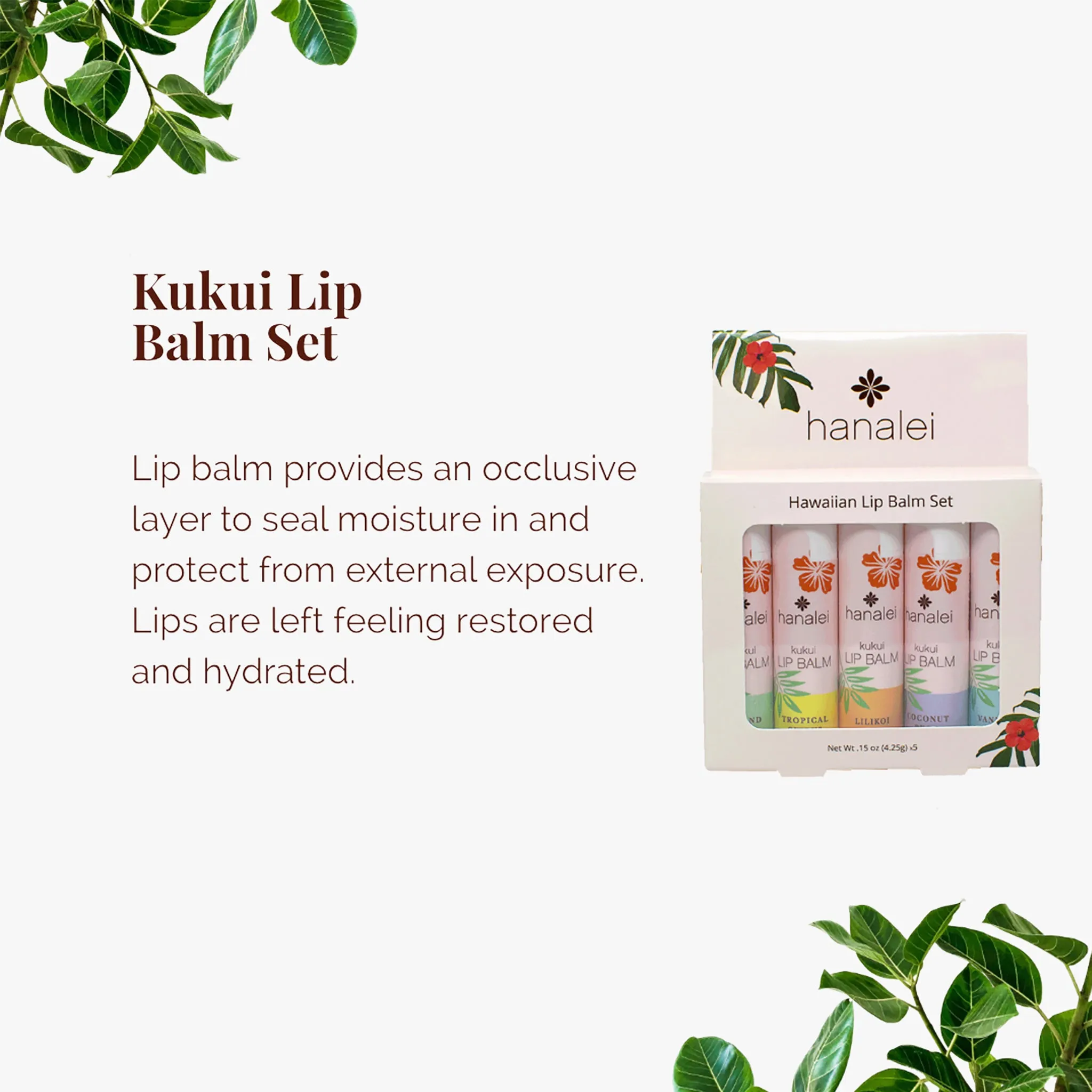 Hawaiian Lip Balm Set