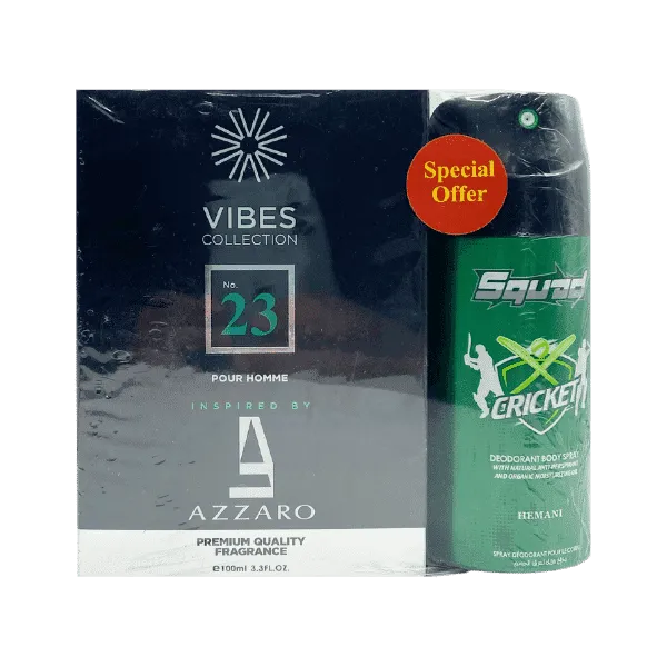 HEMANI VIBES COLLECTION NO 23 PERFUME WITH BODY SPRAY 100ML 150ML