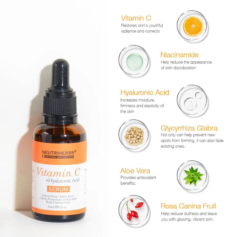 Hyaluronic Acid & Vitamin C Serum Combo For Dull and Dehydrated Skin