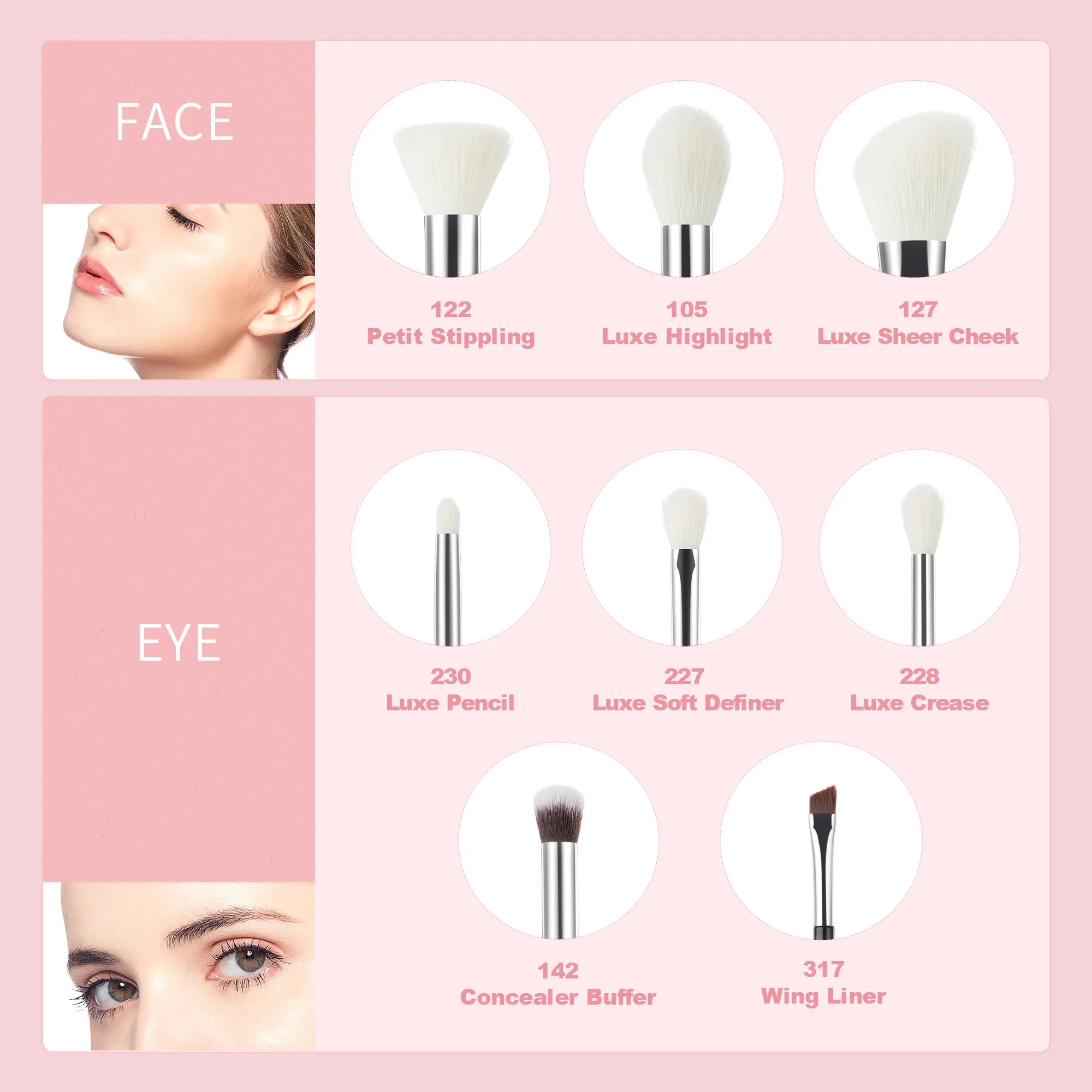 Individual 8Pcs Makeup Brush Kit T178
