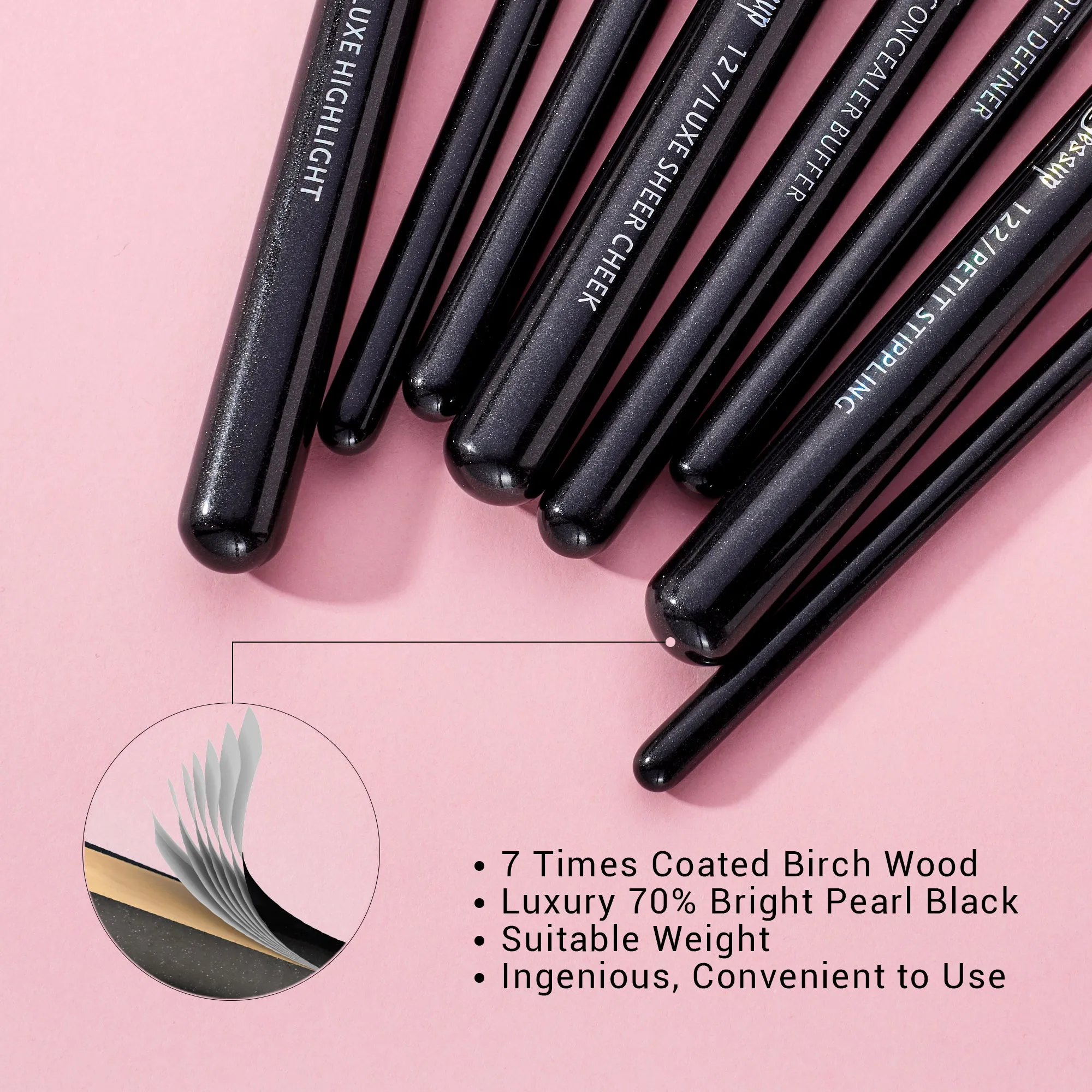 Individual 8Pcs Makeup Brush Kit T178