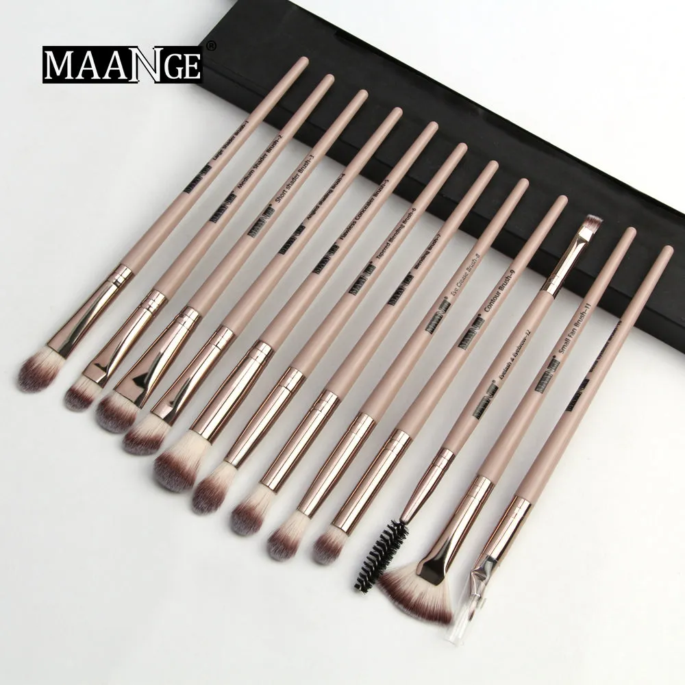 Makeup brushes set professional 12 pcs/lot Makeup Brushes Set Eye Shadow Blending Eyeliner Eyelash Eyebrow Brush For Makeup Tool
