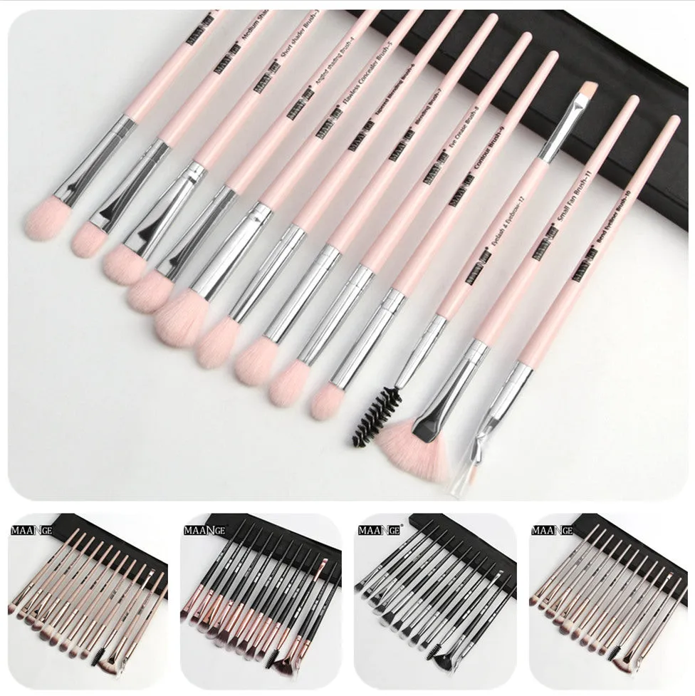 Makeup brushes set professional 12 pcs/lot Makeup Brushes Set Eye Shadow Blending Eyeliner Eyelash Eyebrow Brush For Makeup Tool