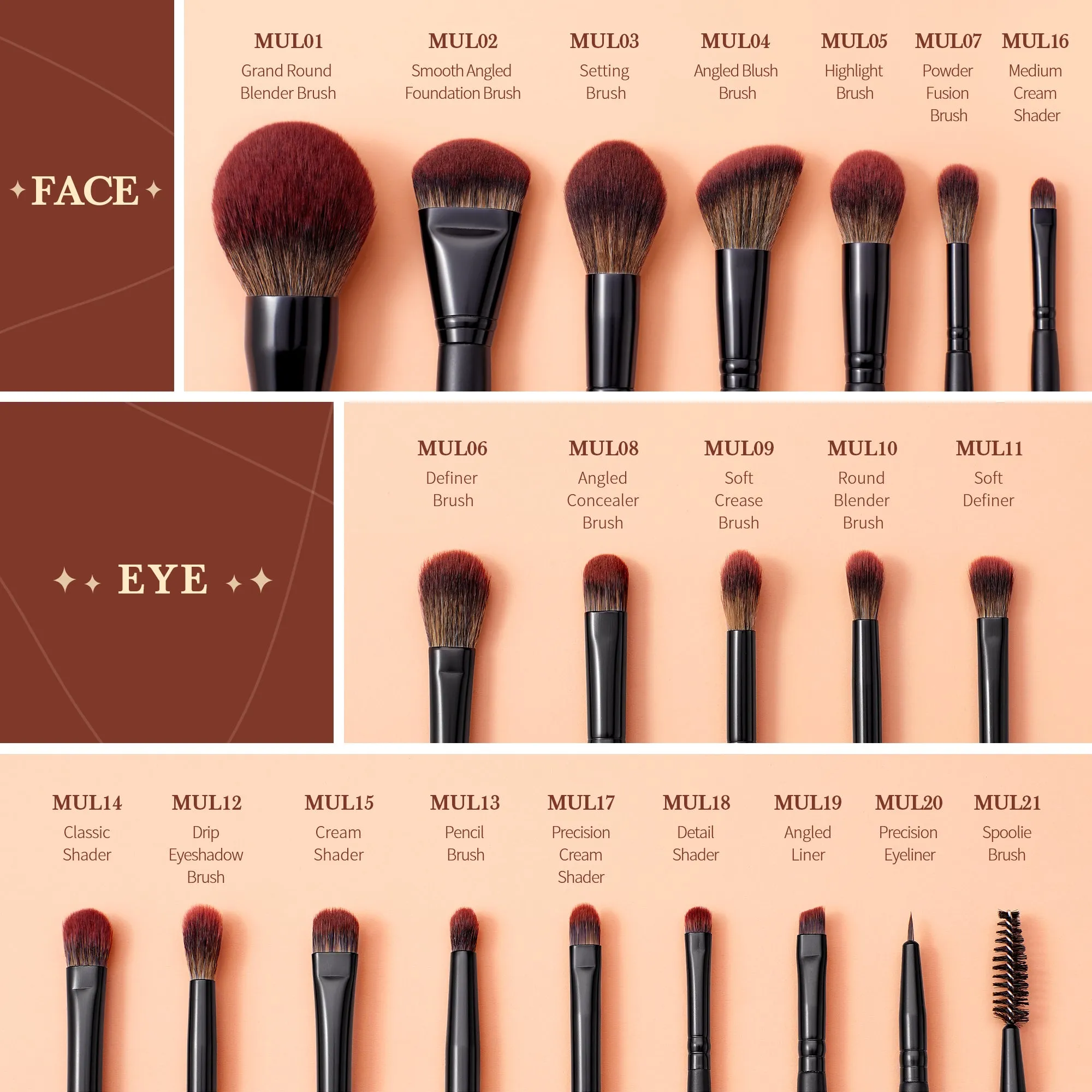Makeup Lover Makeup Brush Collection (Phantom Black)