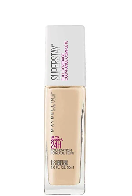 MAYBELLINE - Super Stay Full Coverage Liquid Foundation Light Beige - 1 fl oz (30 ml)