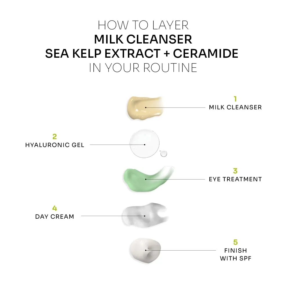 Milk Cleanser | Sea Kelp Extract   Ceramide (Normal to Dry Skin)