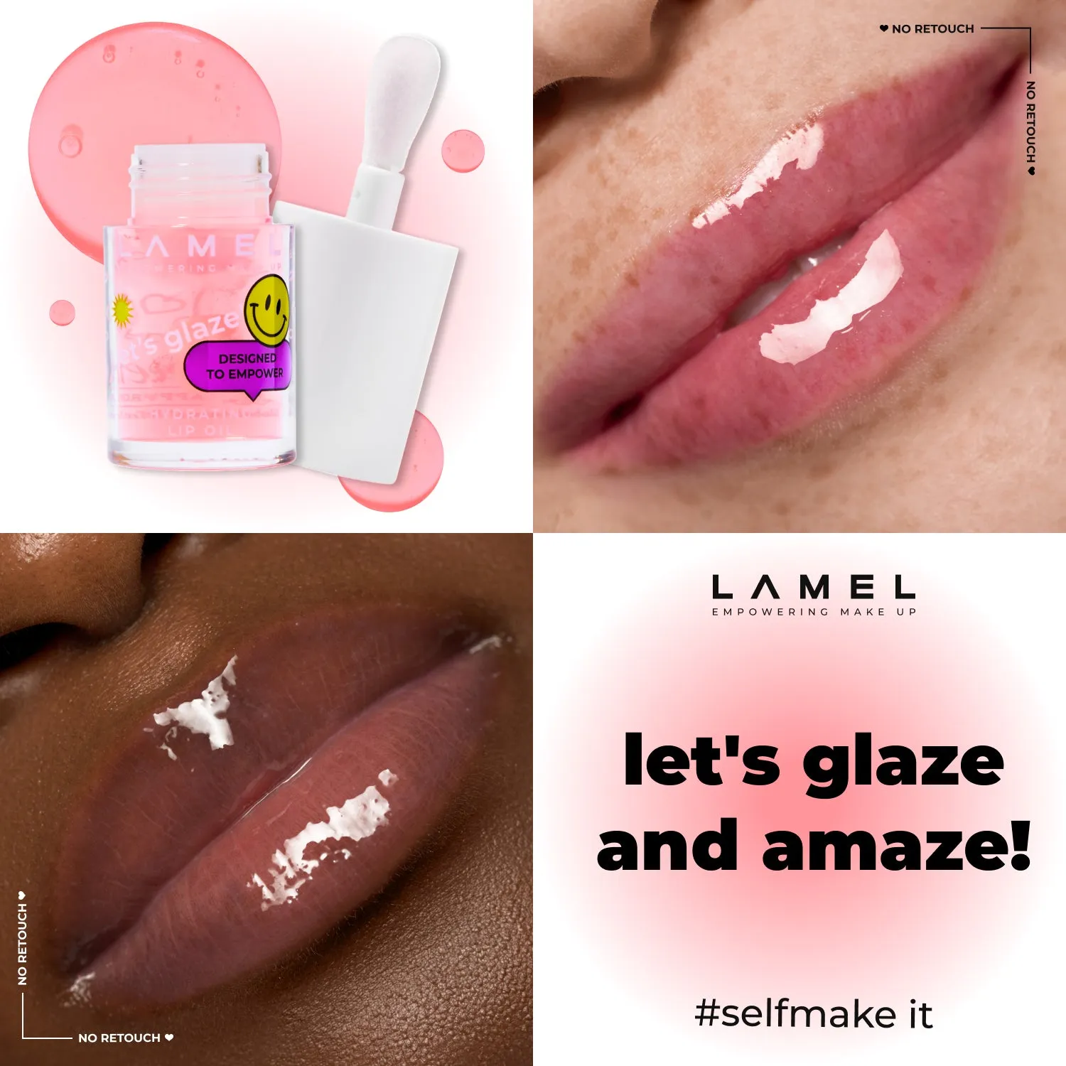 Moisturizing lip oil LET'S GLAZE