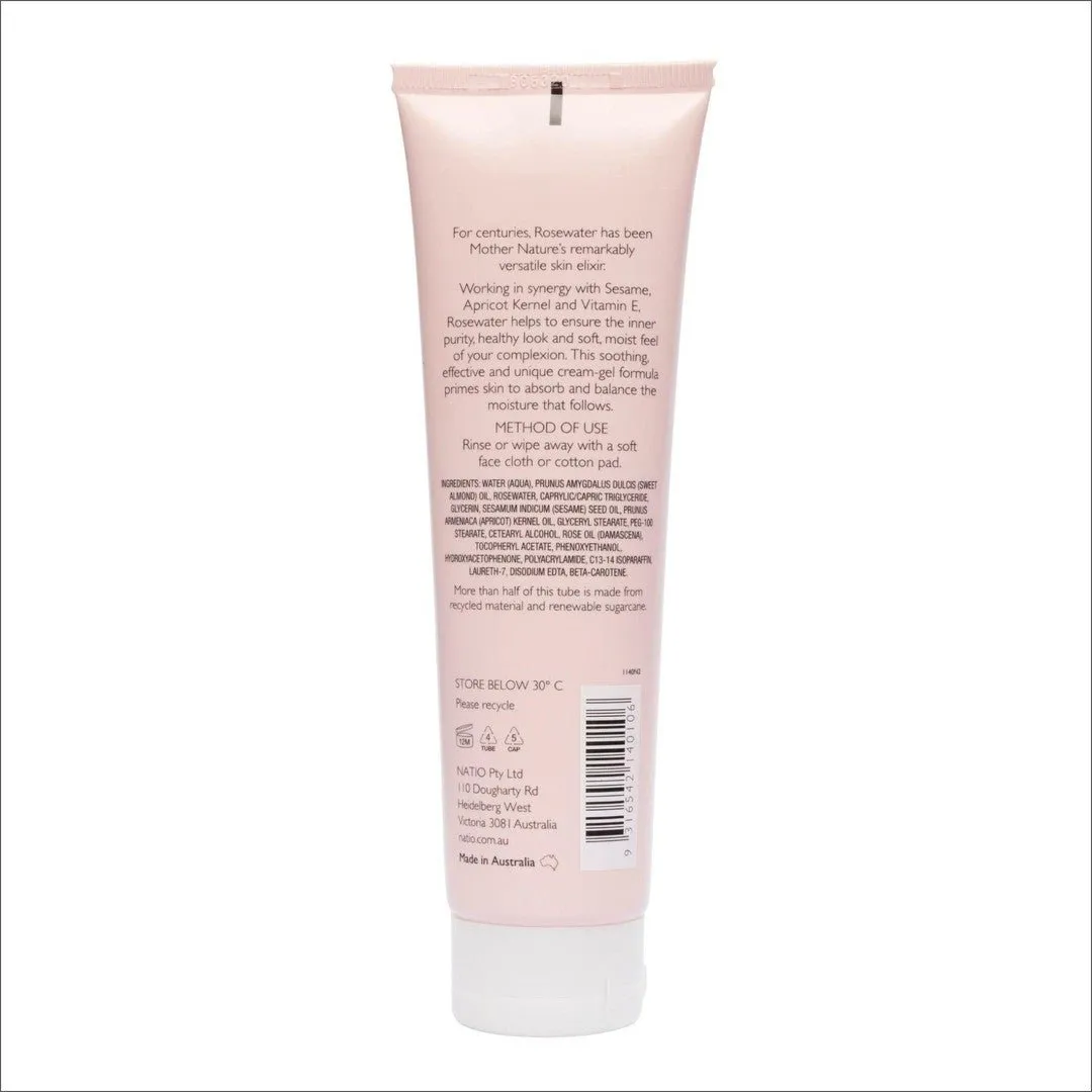 Natio Rosewater Hydration Gentle Cream-Gel Face Cleanser 100ml