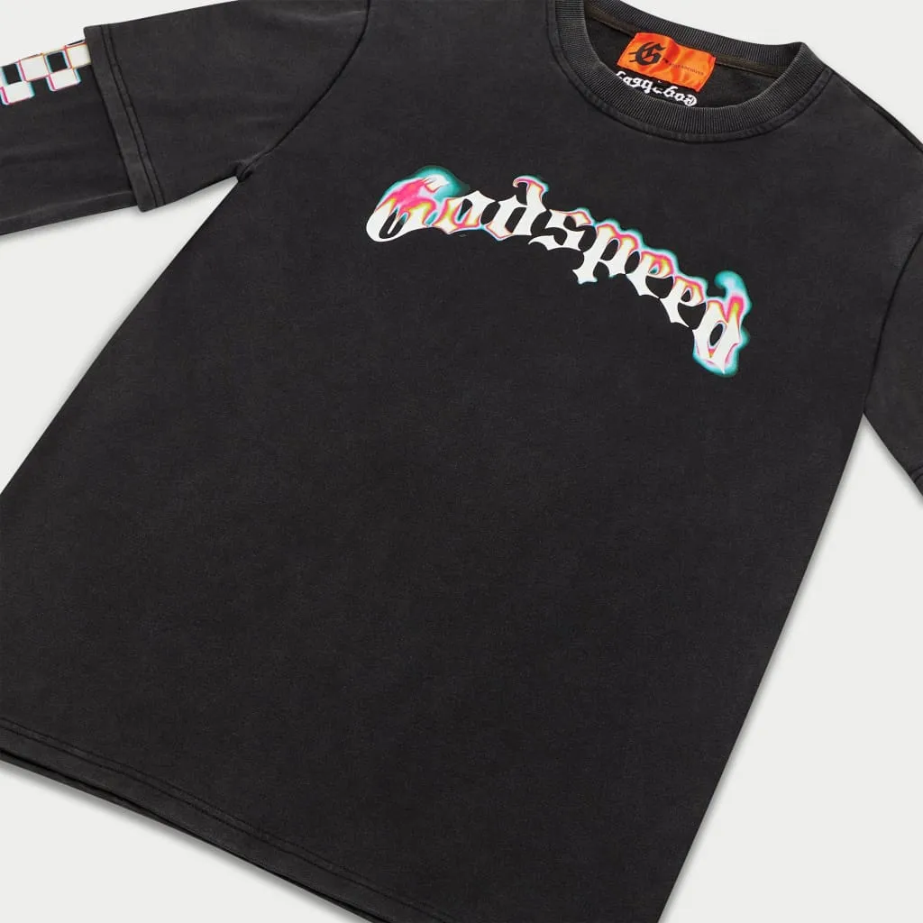 Neon Glitch Long Sleeve Shirt