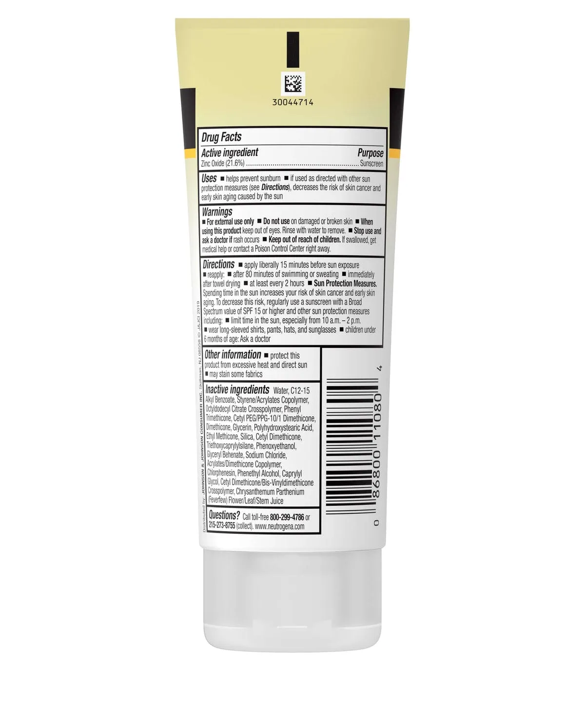 Neutrogena® Sheer Zinc™ Face Sunscreen Lotion, Broad Spectrum, SPF 50, 2 fl oz