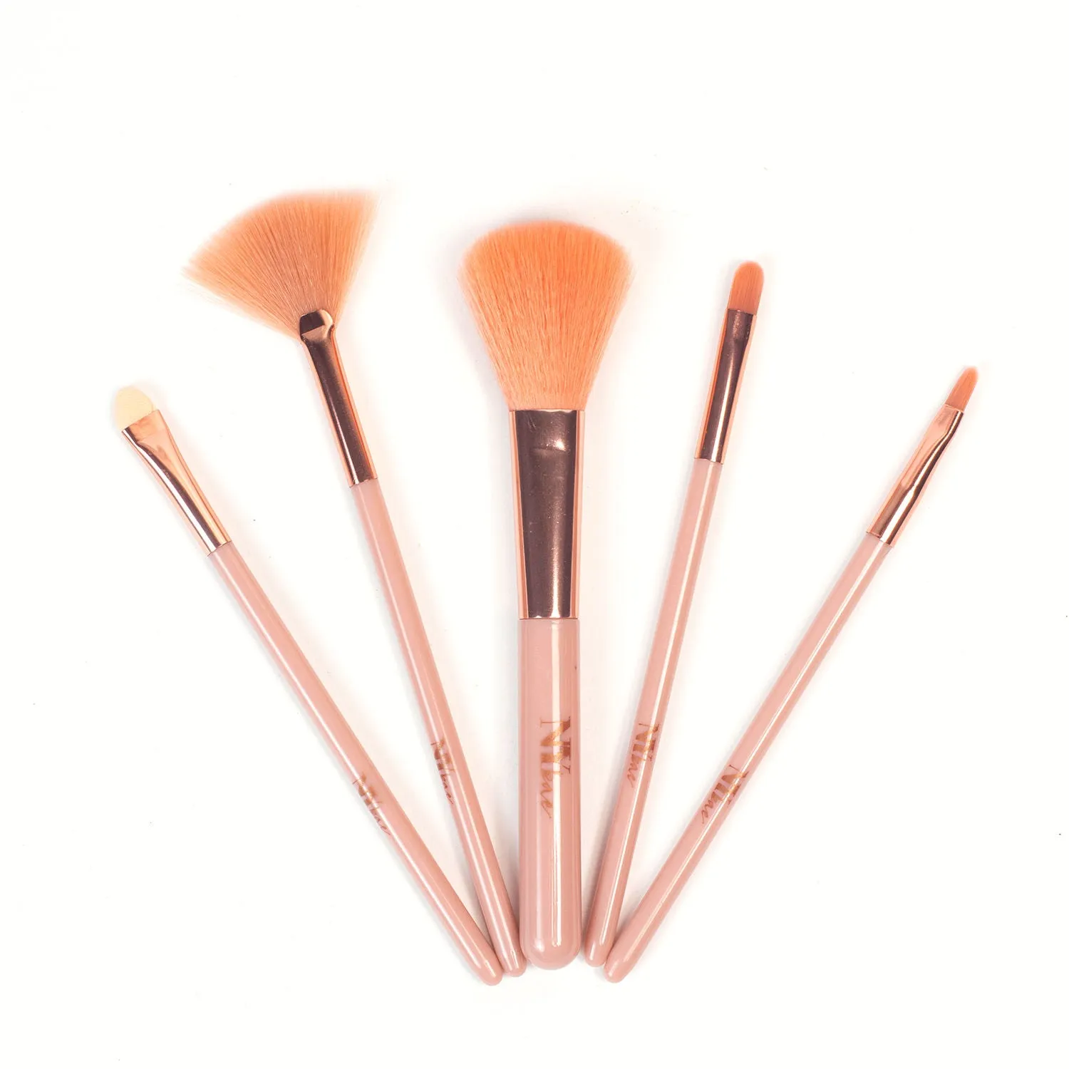NY Bae Pro Makeup Brush Set | Makeup Tools | Eyeshadow Blending Brush | Eyeshadow Flat Brush | Powder Brush | Blush Brush | Highlighter Brush | Fan Brush | Lip Brush | Soft