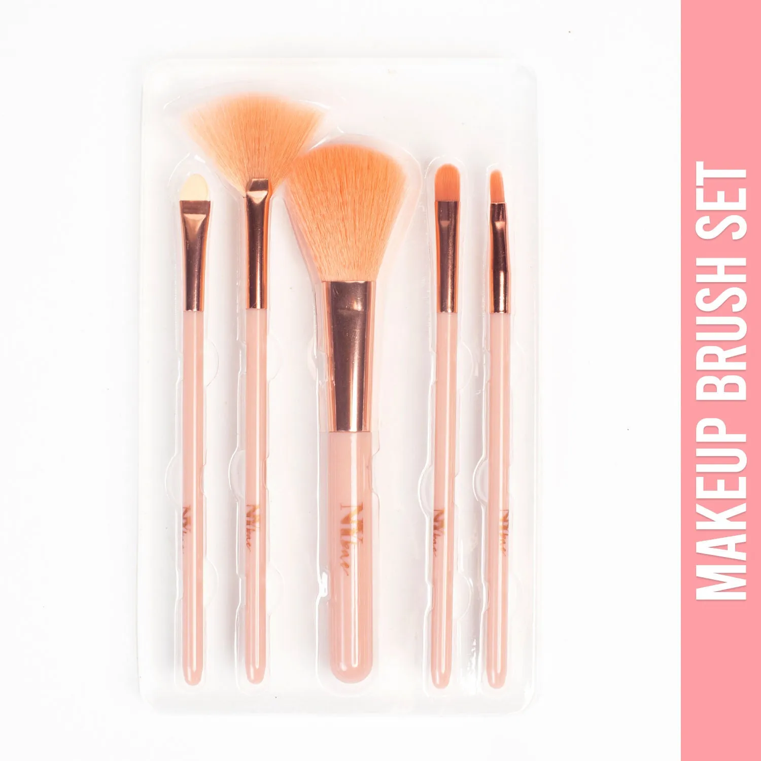 NY Bae Pro Makeup Brush Set | Makeup Tools | Eyeshadow Blending Brush | Eyeshadow Flat Brush | Powder Brush | Blush Brush | Highlighter Brush | Fan Brush | Lip Brush | Soft