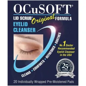 OCuSOFT Lid Scrub Original Formula Eyelid Cleanser - 20 Pads
