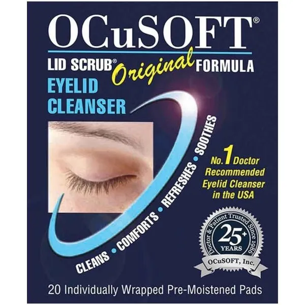 OCuSOFT Lid Scrub Original Formula Eyelid Cleanser - 20 Pads
