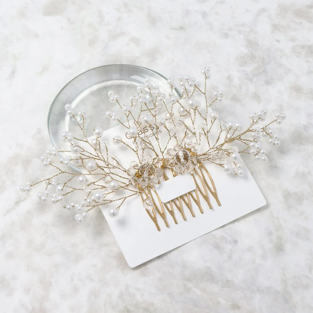 Pearly Spray Hair Comb