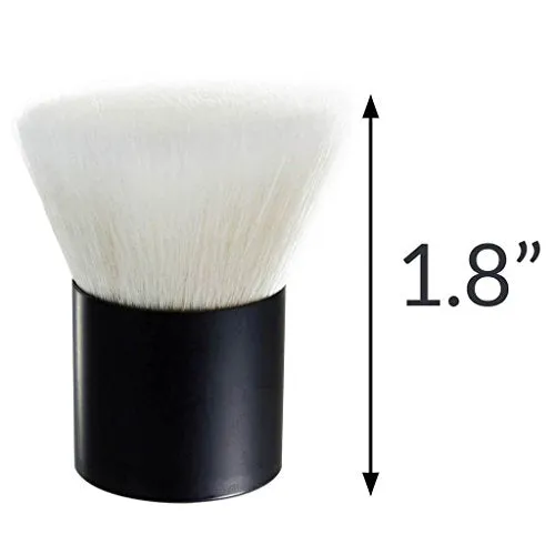 Premium Salon Quality Flat Top Kabuki Brush Made With Dense Taklon Fibers for Blending Cream, Liquid & Mineral Foundations or Finishing Powders
