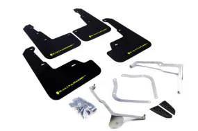 Rally Armor UR Black Mud Flap w/ Green Logo - Subaru WRX/STI VA