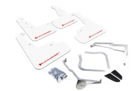 Rally Armor UR White Mud Flap w/ Red Logo - Subaru WRX/STI VA