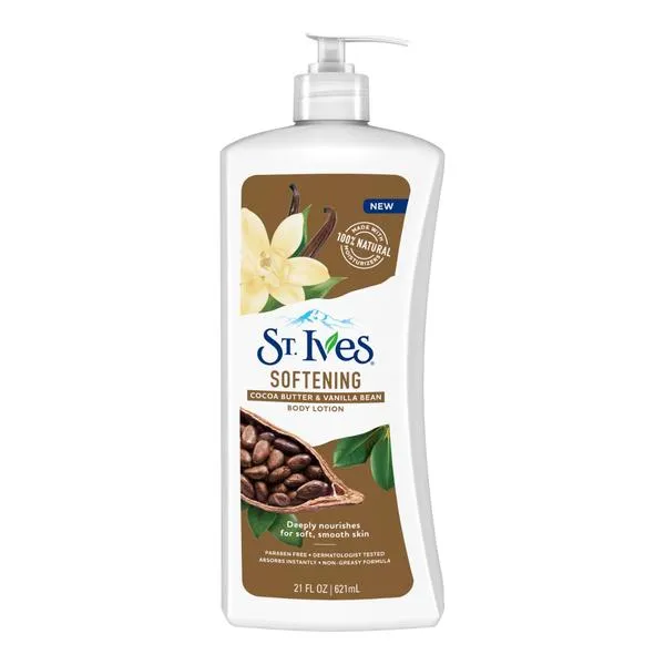 STIVES BODY LOTION USA SOFTENING COCOA BUTTER & VANILLA BEAN 21OZ/621ML