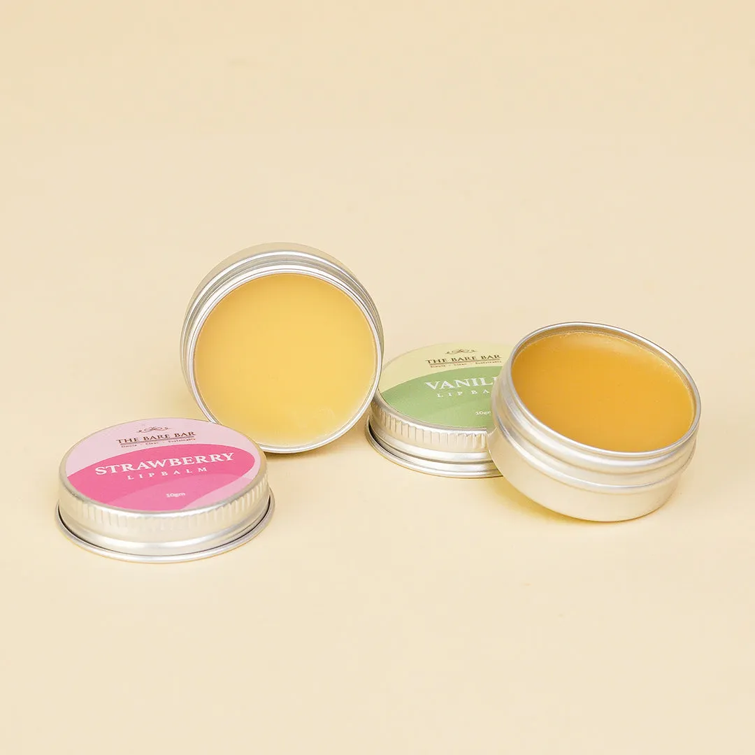 Strawberry & Vanilla Lip Balm Pair